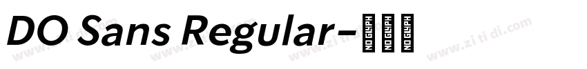 DO Sans Regular字体转换